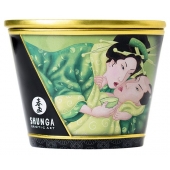 Массажная свеча Exotic Green Tea с ароматом зелёного чая - 170 мл. - Shunga - купить с доставкой в Магнитогорске