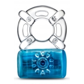 Синее эрекционное виброкольцо Pleaser Rechargeable C-Ring - Blush Novelties - в Магнитогорске купить с доставкой