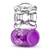 Фиолетовое эрекционное виброкольцо Pleaser Rechargeable C-Ring - Blush Novelties - в Магнитогорске купить с доставкой