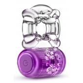 Фиолетовое эрекционное виброкольцо One Night Stand Vibrating C-Ring - Blush Novelties - в Магнитогорске купить с доставкой