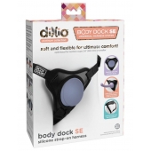 Черные трусики для страпона Body Dock SE на регулируемых ремнях - Pipedream - купить с доставкой в Магнитогорске