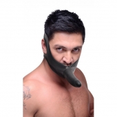 Черный кляп-страпон Masters Mini Face Fuck Strap-On - 14 см. - XR Brands - купить с доставкой в Магнитогорске