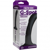 Черная изогнутая насадка Vac-U-Lock G-Spot - 16,5 см. - Doc Johnson - купить с доставкой в Магнитогорске
