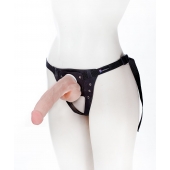 Реалистичный фаллос на поясе Harness - 20,5 см. - LOVETOY (А-Полимер) - купить с доставкой в Магнитогорске