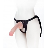 Податливый фаллос на трусиках Harness - 20,5 см. - LOVETOY (А-Полимер) - купить с доставкой в Магнитогорске