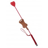 Стек с красным наконечником-сердечком - 70 см. - Sitabella - купить с доставкой в Магнитогорске
