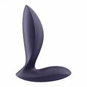 Фиолетовый анальный вибростимулятор Power Plug - Satisfyer - в Магнитогорске купить с доставкой
