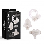 Набор из 3 прозрачных эрекционных колец с вибрацией Teasers Ring Kit - Chisa - в Магнитогорске купить с доставкой