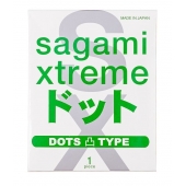 Презерватив Sagami Xtreme Type-E с точками - 1 шт. - Sagami - купить с доставкой в Магнитогорске