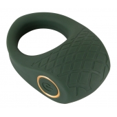 Зеленое эрекционное виброкольцо Luxurious Vibro Cock Ring - Orion - в Магнитогорске купить с доставкой