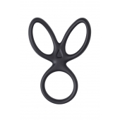 Черное тройное кольцо на пенис Kraken - A-toys - в Магнитогорске купить с доставкой