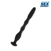 Черный силиконовый уретральный стимулятор - 10 см. - Sex Expert - купить с доставкой в Магнитогорске