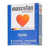 Презервативы с пупырышками Masculan Dotted - 3 шт. - Masculan - купить с доставкой в Магнитогорске