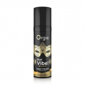 Съедобный гель Dual Vibe Pina Colada с эффектом вибрации и вкусом коктейля пина колада - 15 мл. - ORGIE - купить с доставкой в Магнитогорске