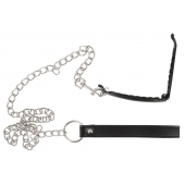 Зажим для половых губ с поводком Pussy Clamp With A Leash - Orion - купить с доставкой в Магнитогорске