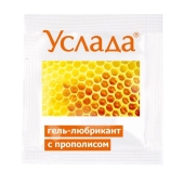 Гель-лубрикант «Услада с прополисом» - 3 гр. - Биоритм - купить с доставкой в Магнитогорске