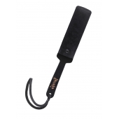 Черный кожаный пэддл - 37 см. - Pecado - купить с доставкой в Магнитогорске