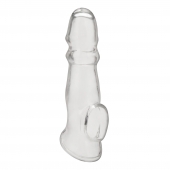 Прозрачная насадка для пениса Girthy Penis Enhancing Sleeve Extension - 17,1 см. - BlueLine - в Магнитогорске купить с доставкой