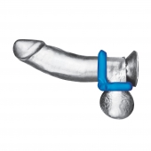 Комплект из 2 эрекционных колец-восьмерок 2-Pack Duo Cock And Ball Stamina Enhancement Ring - BlueLine - в Магнитогорске купить с доставкой