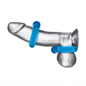 Комплект из двух колец для пениса 2-Pack Ultra-Stretch Stamina Endurance Ring - BlueLine - в Магнитогорске купить с доставкой
