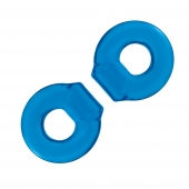 Комплект из двух колец для пениса 2-Pack Ultra-Stretch Stamina Endurance Ring - BlueLine - в Магнитогорске купить с доставкой