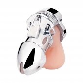 Клетка на пенис из металла Obedience Cock Cage - BlueLine - купить с доставкой в Магнитогорске