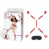 Красная фиксация на матрас Classic Bedspreader - Lux Fetish - купить с доставкой в Магнитогорске