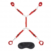 Красная фиксация на матрас Classic Bedspreader - Lux Fetish - купить с доставкой в Магнитогорске