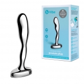 Стальной стимулятор простаты Stainless Steel Prostate Plug - 11,5 см. - b-Vibe - в Магнитогорске купить с доставкой