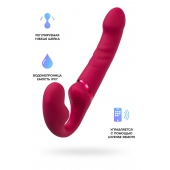 Малиновый безремневой страпон Lapis - 23 см. - Lovense - купить с доставкой в Магнитогорске
