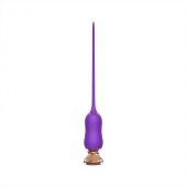Фиолетовый тонкий стимулятор Nipple Vibrator - 23 см. - I-MOON - купить с доставкой в Магнитогорске