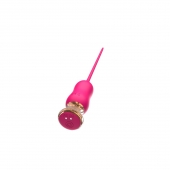 Розовый тонкий стимулятор Nipple Vibrator - 23 см. - I-MOON - купить с доставкой в Магнитогорске