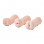 Набор из 3 мастурбаторов The Girl Next Door Tina - Dream Toys - в Магнитогорске купить с доставкой