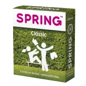 Классические презервативы SPRING CLASSIC - 3 шт. - SPRING - купить с доставкой в Магнитогорске