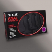 Набор из 3 массажеров простаты чёрного цвета NEXUS ANAL STARTER KIT - Nexus Range - в Магнитогорске купить с доставкой