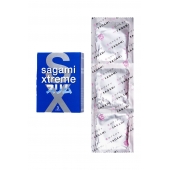 Розовые презервативы Sagami Xtreme FEEL FIT 3D - 3 шт. - Sagami - купить с доставкой в Магнитогорске