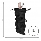 Черный мешочек для хранения игрушек Treasure Bag L - Satisfyer - купить с доставкой в Магнитогорске