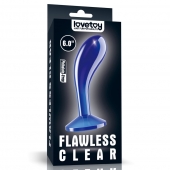 Синяя анальная втулка Flawless Clear Prostate Plug 6.0 - 15 см. - Lovetoy - в Магнитогорске купить с доставкой