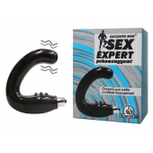 Чёрный массажёр простаты серии Sex Expert - Sex Expert - в Магнитогорске купить с доставкой