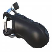 Черный замок верности Extreme Silicone Cock Blocker - Pipedream - купить с доставкой в Магнитогорске