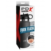 Серый мастурбатор в виде бутылки F*ck Flask - Pipedream - в Магнитогорске купить с доставкой