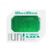 Зеленый мастурбатор-стимулятор Tenga Uni Emerald - Tenga - в Магнитогорске купить с доставкой