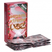 Презервативы Sagami Xtreme Strawberry c ароматом клубники - 10 шт. - Sagami - купить с доставкой в Магнитогорске