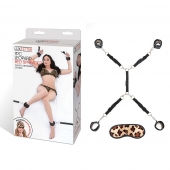 Леопардовая фиксация на матрас для рук и ног Classic Bedspreader - Lux Fetish - купить с доставкой в Магнитогорске