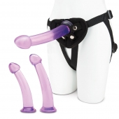 Тренировочный набор с тремя насадками Pegging Training Set - Lux Fetish - купить с доставкой в Магнитогорске