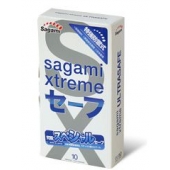 Презервативы Sagami Xtreme Ultrasafe с двойным количеством смазки - 10 шт. - Sagami - купить с доставкой в Магнитогорске