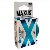 Презервативы Maxus G spot с двойной спиралью - 3 шт. - Maxus - купить с доставкой в Магнитогорске
