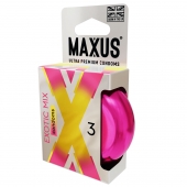 Ароматизированные презервативы Maxus Exotic Mix - 3 шт. - Maxus - купить с доставкой в Магнитогорске