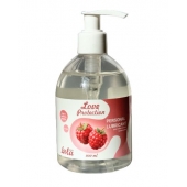 Лубрикант на водной основе Love Protection Raspberry с ароматом малины - 300 мл. - Lola Games - купить с доставкой в Магнитогорске