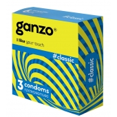 Классические презервативы с обильной смазкой Ganzo Classic - 3 шт. - Ganzo - купить с доставкой в Магнитогорске